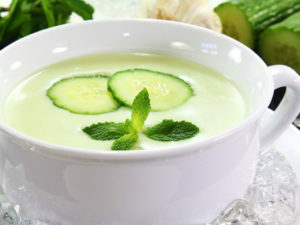 recette de potage au concombre